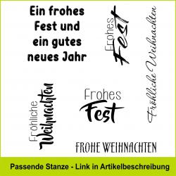 Frohe Weihnachten für Etikettenset